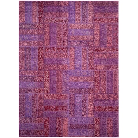 Safavieh Monaco Power Loomed Rectangle Rug- Purple - Multi- 8 x 11 ft. MNC214L-8